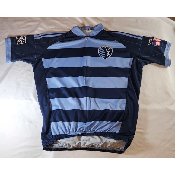 VOmax Other - Sporting Kansas City Men's Cycling Jersey XL VO Max MLS Zipper Rear Pocket VG